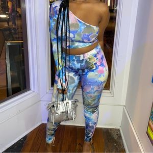 One Shoulder 2 Piece Set